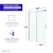 Anzzi 48 in. x 76 in. H Sliding Frameless Shower Door in Brushed Nickel w/ Tsunami Guard Tempered Glass SD-FRLS05701BN - alternate 5